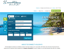 Tablet Screenshot of econnectholidays.com